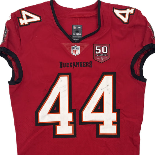 Sean Tucker GAME-WORN💪09/15/25 Tampa Bay Buccaneers🏴☠On-Field NFL Jersey👕vs.Houston Texans