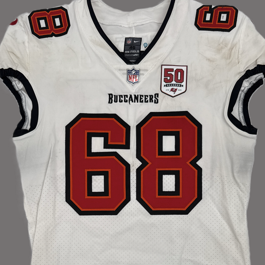 Ben Bredeson GAME-WORN 08/16/25 Tampa Bay Buccaneers OnField Nike NFL Jersey🎽