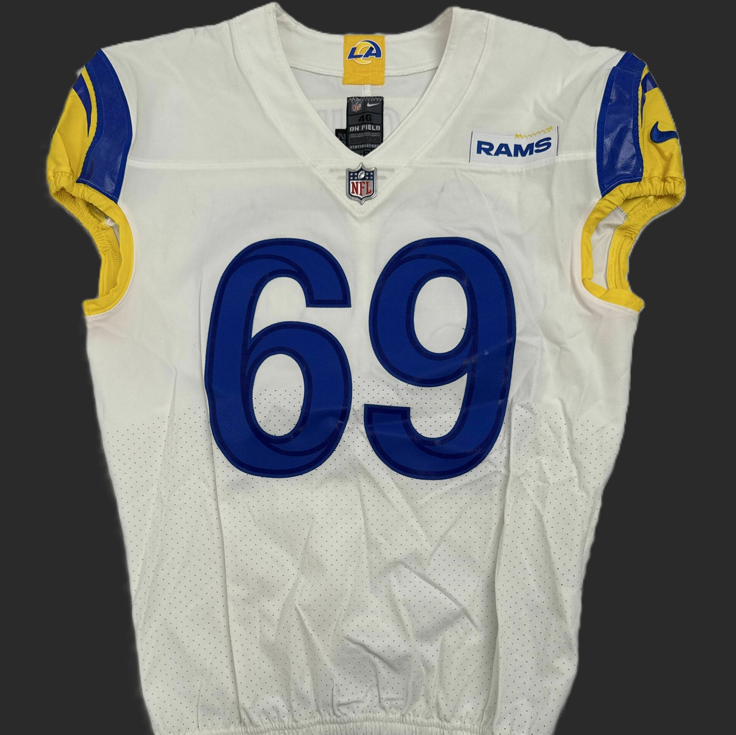 Larrell Murchison TEAM ISSUED Los Angeles Rams Nike NFL On-Field Jersey Inc. COA π