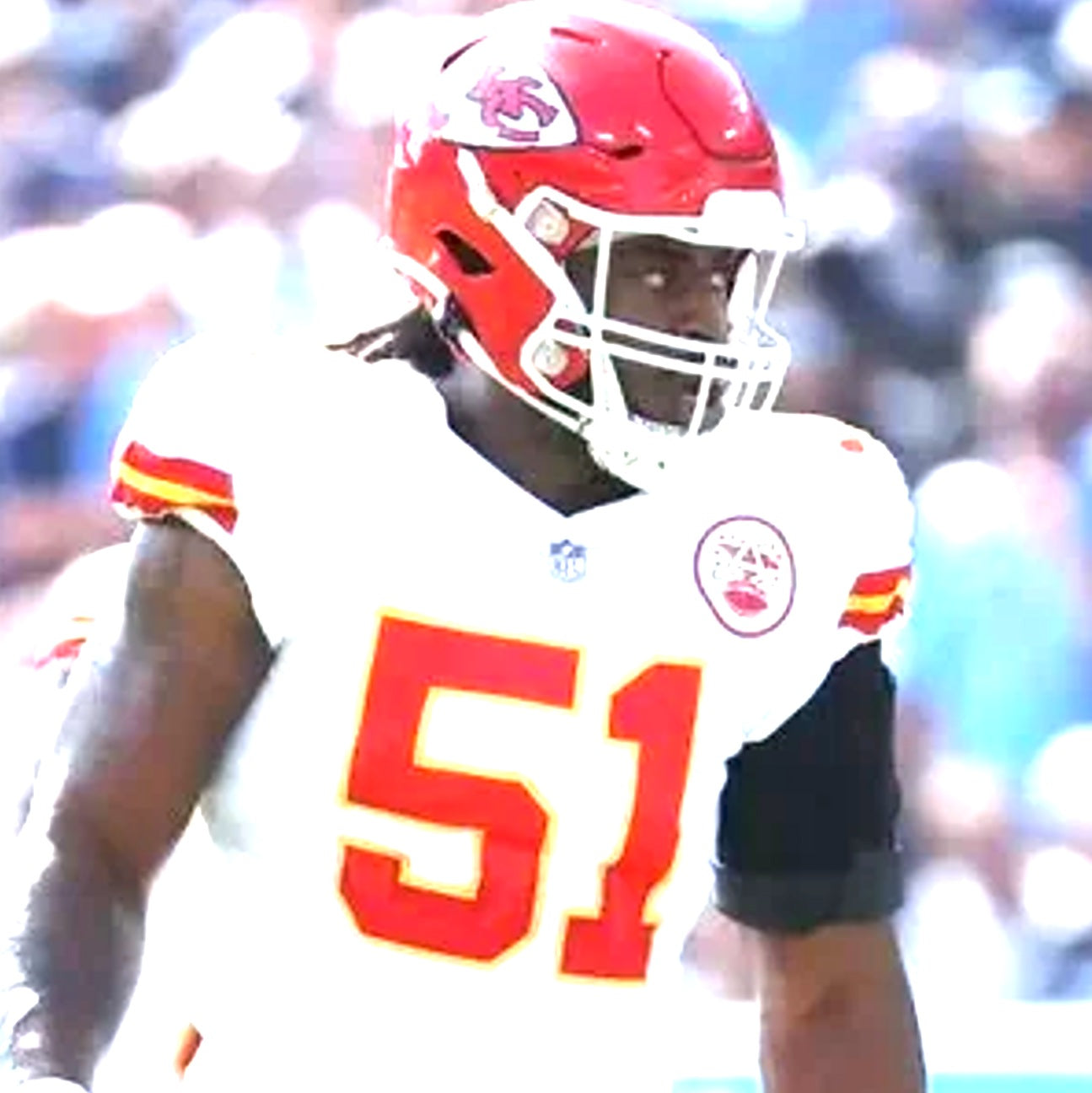 Mike Danna GAME WORN πͺ 10/06/25 Kansas City Chiefs Nike NFL Jersey π½ vs Jaguars - COA included π‘οΈ