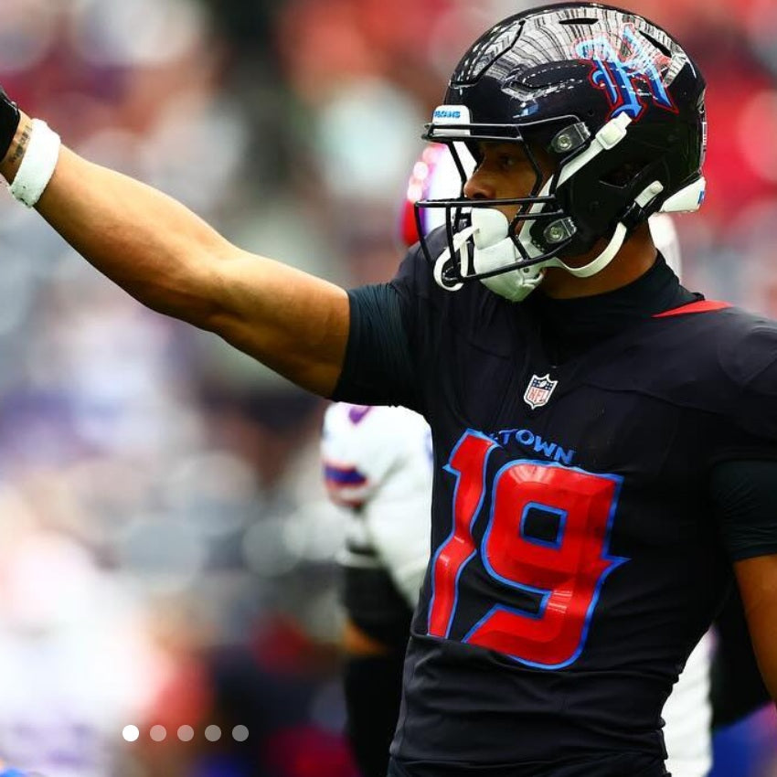 Xavier Hutchinson GAME WORN 10/26/25 Houston Texans NFL Jersey π vs San Fransisco 49ers. Also includes COA