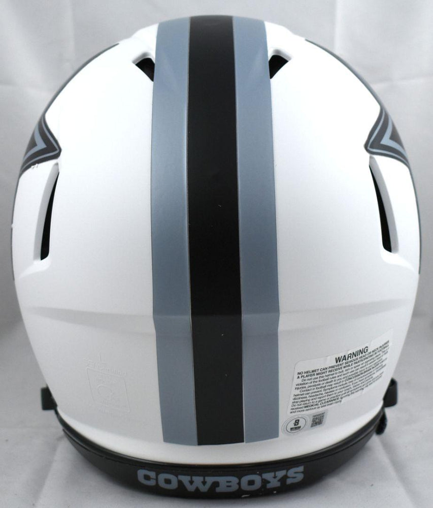 Dak Prescott Signed✍️ Dallas Cowboys Full-Size Authentic On-Field Lunar Eclipse Alternate Speed Helmet (Beckett)