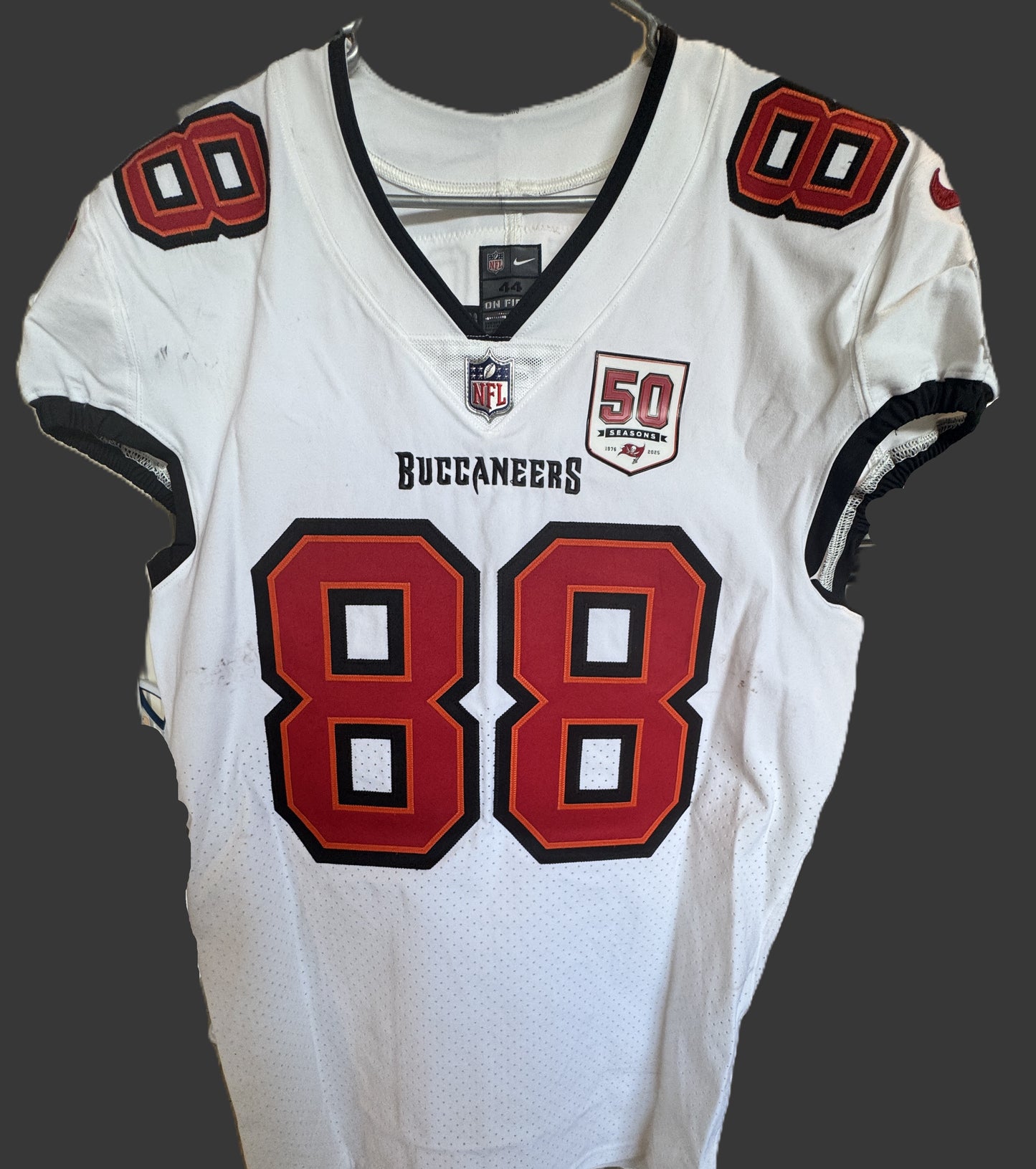 Cade Otton GAME-WORN💪Tampa Bay Buccaneers On-Field NFL Jersey🎽vs. Steelers🔥