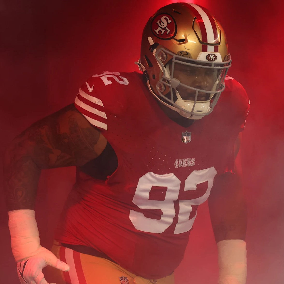 Jordan Elliott GAME USED💪10/20/24 PHOTO MATCHED📸San Francisco 49ers Jersey👕vs Kansas City Chiefs Special Crucial Catch Matchup