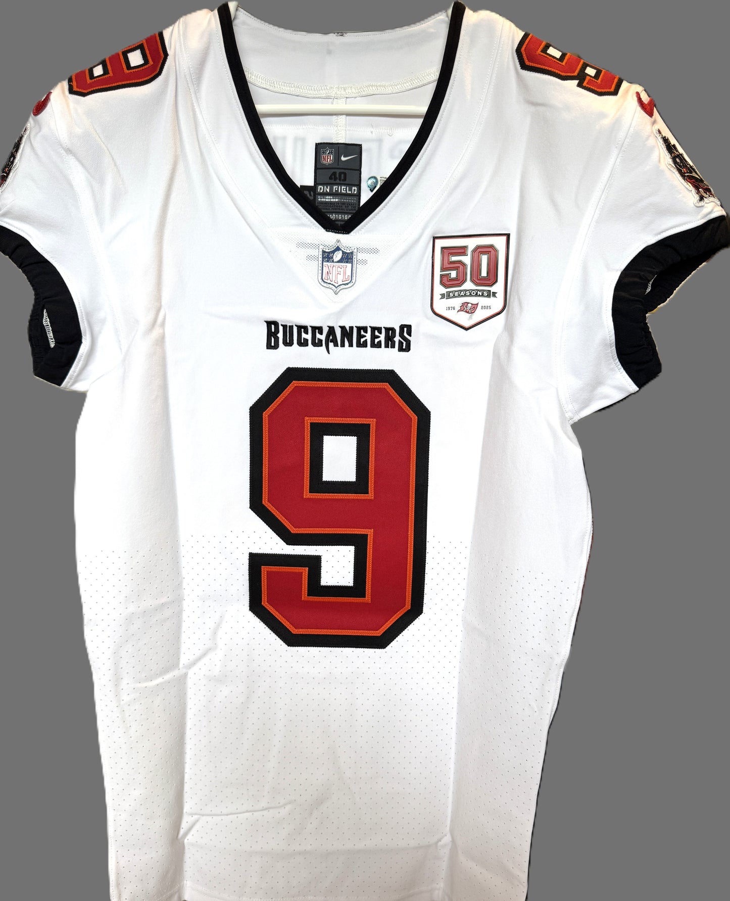 Emeka Egbuka GAME-ISSUED Tampa Bay Buccaneers On-Field Nike NFL Jersey🎽(White)