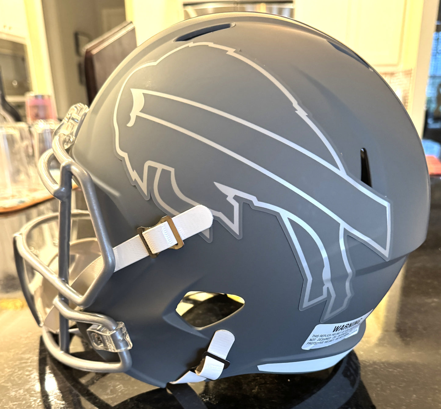 Amari Cooper Hand-Signed Buffalo Bills Full-Size Slate Alternate Speed NFL Helmet