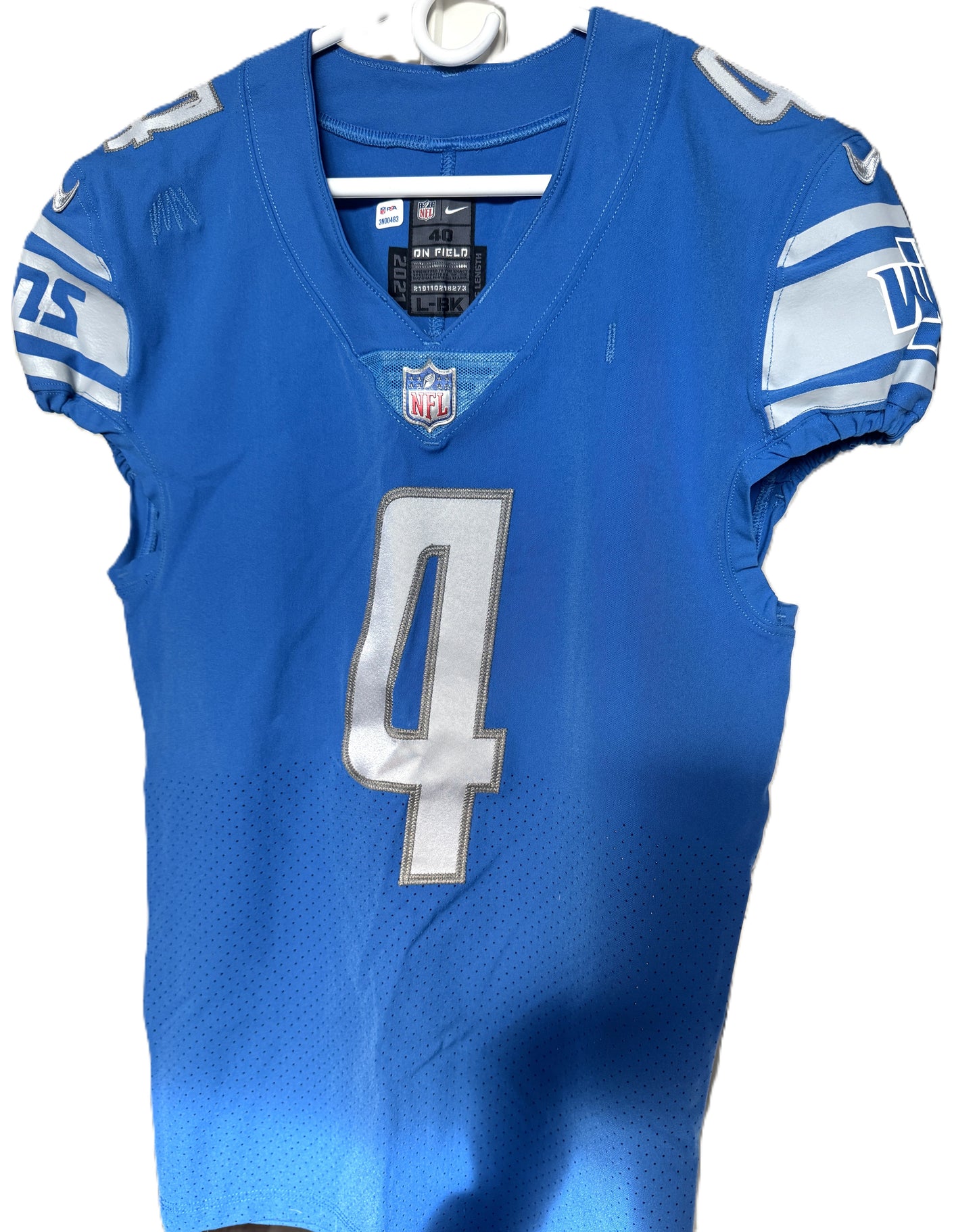 D.J. Chark Jr. GAME WORN💪Detroit Lions🦁Nike NFL Jersey👕 also includes PSA Certification🛡️