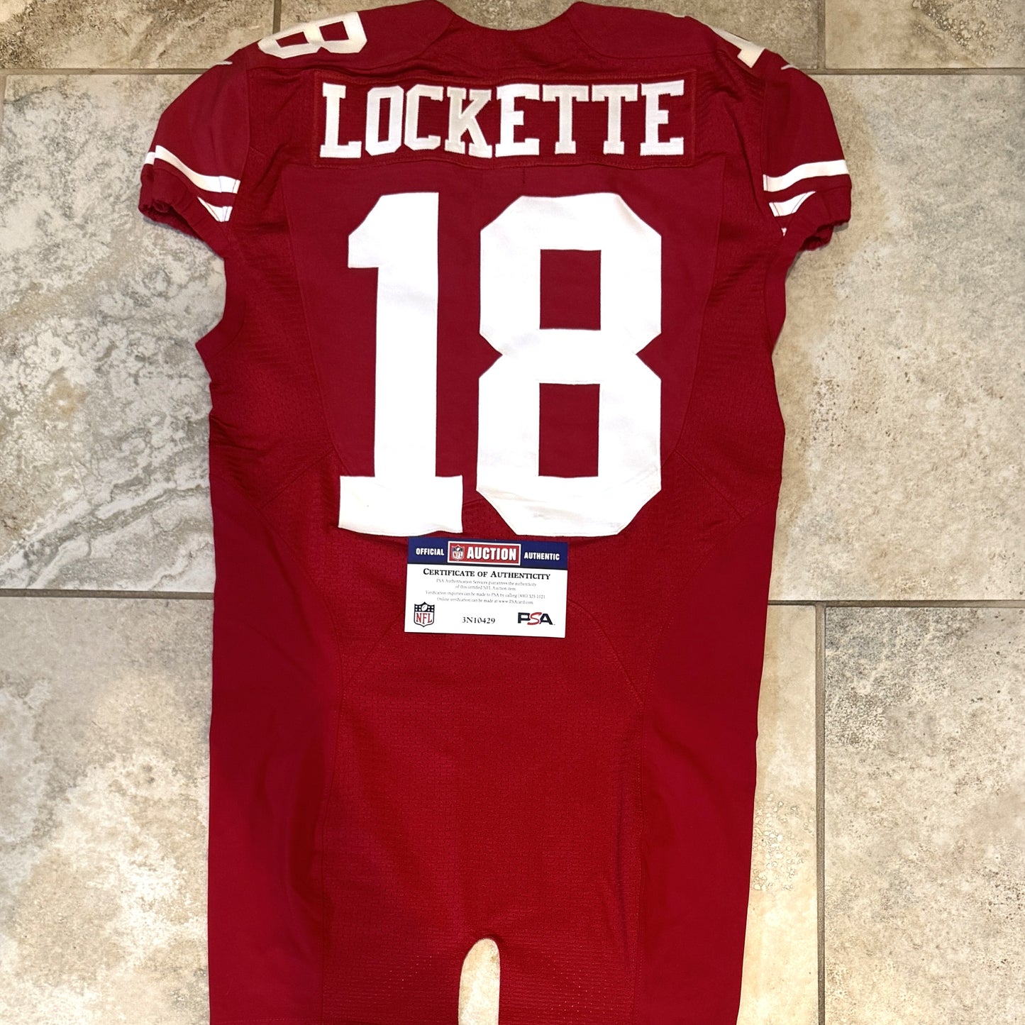Ricardo Lockette TEAM-ISSUED💪SuperBowl XLVII San Francisco 49ers NFL Jersey👕