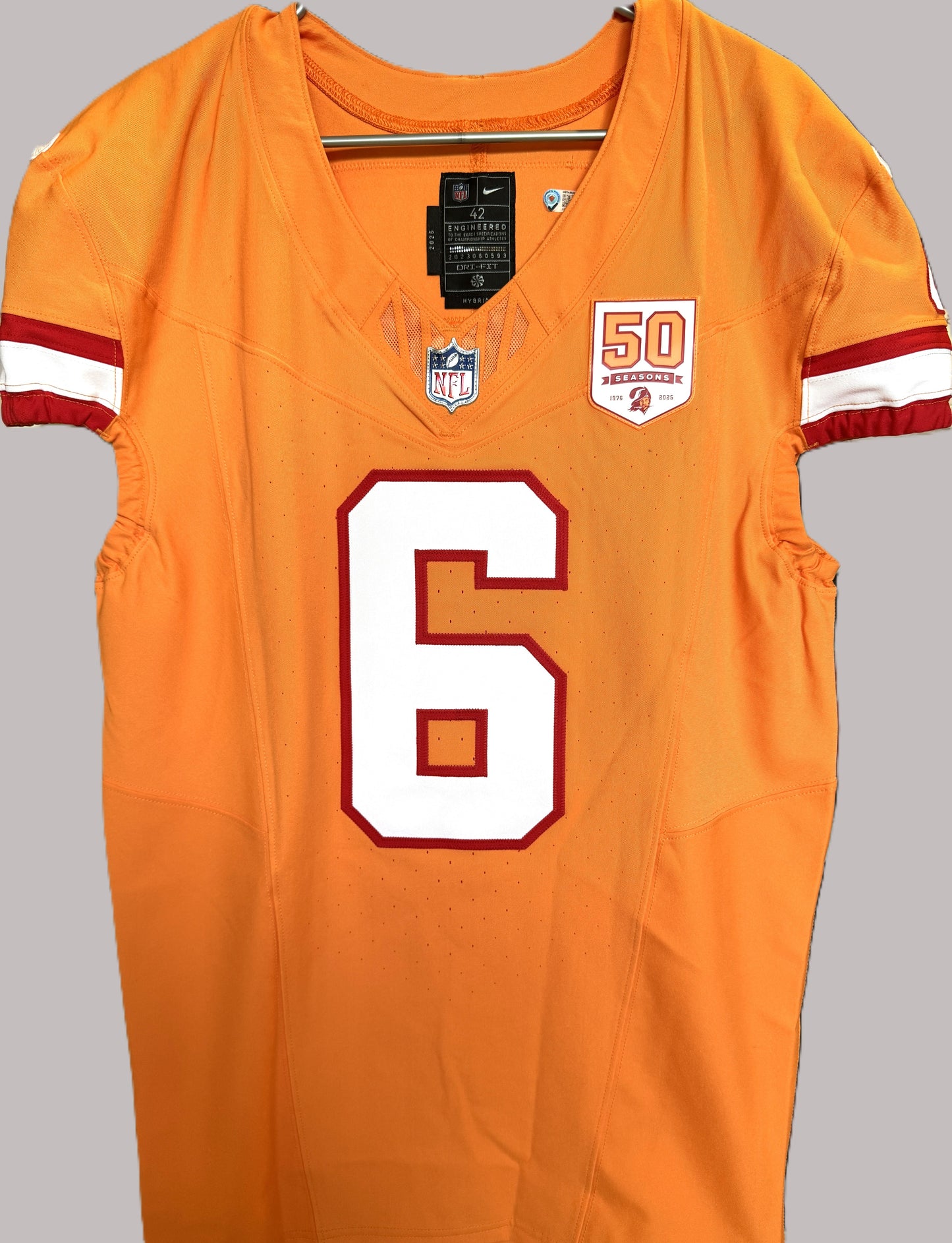 Baker Mayfield GAME ISSUED Tampa Bay Buccaneers On-Field Nike NFL Creamsicle Jersey Including COA