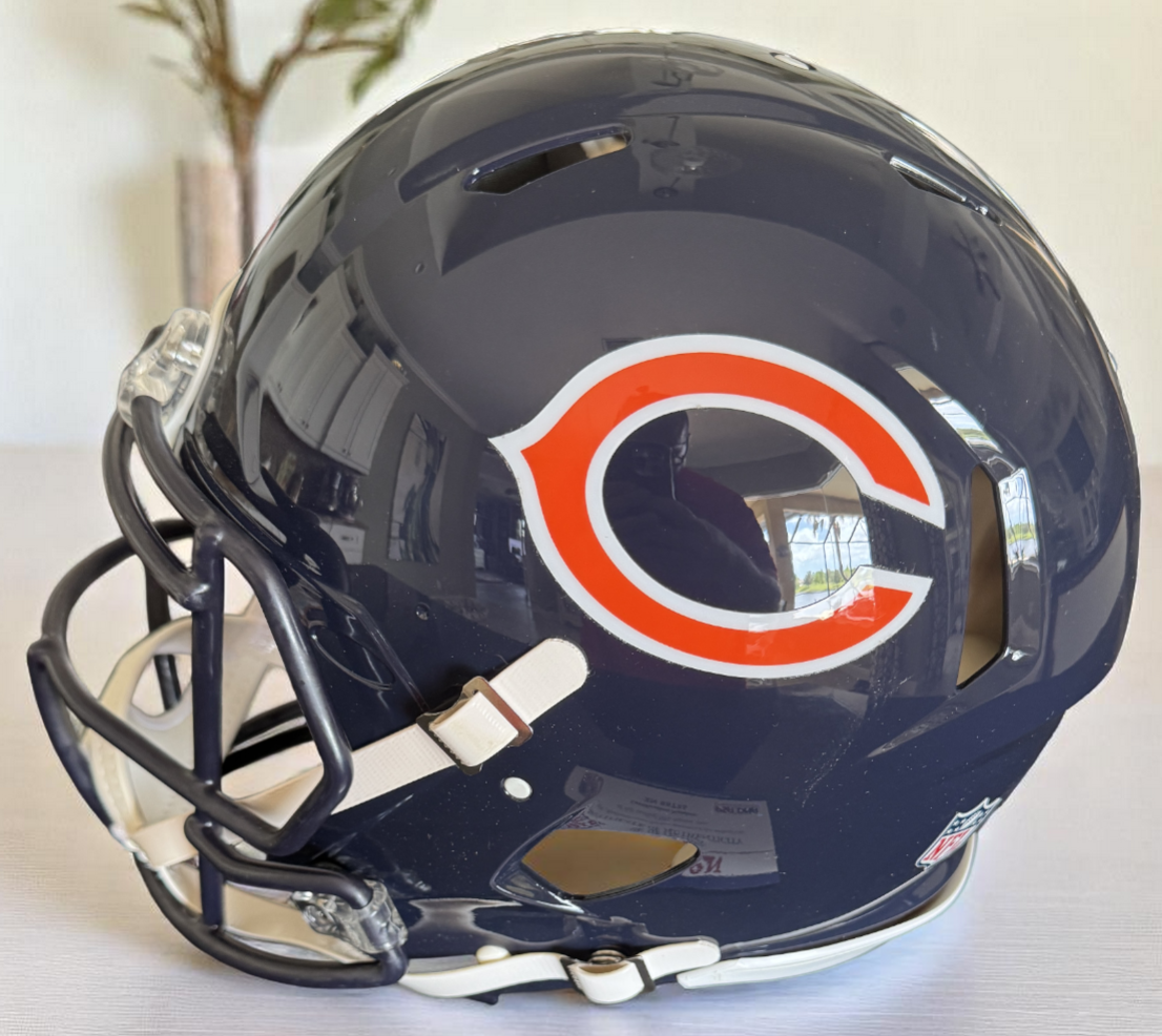 Velus Jones Jr. Hand-Signed Chicago Bears Full-Size Authentic NFL Speed Helmet PSA COA Rare