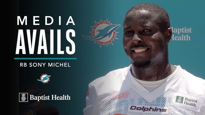 Sony Michel GAME ISSUED Miami Dolphins π¬ Nike On-Field NFL Jersey π Inc. PSA Authenticity π‘οΈ