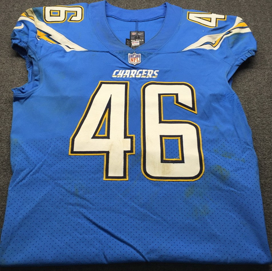 Chris Landrum GAME WORN💪10/21/18 PHOTO MATCHED📸Los Angeles Chargers NFL On-Field Jersey vs. Tennessee Titans