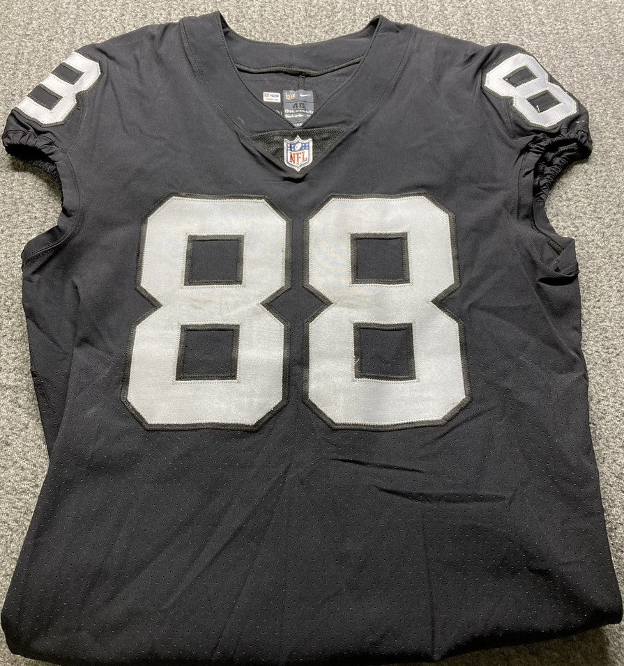 Clyde Walford GAME WORN🦾11/19/17 PHOTO MATCHED📸Las Vegas Raiders🏴NFL Jersey vs. New England Patriots