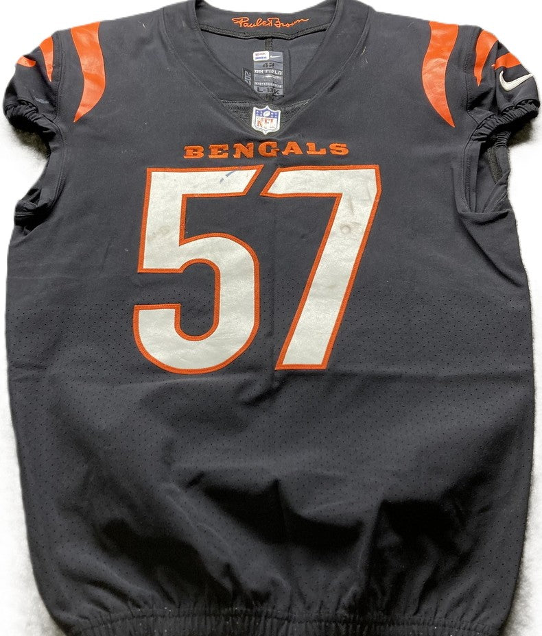 Germaine Pratt GAME-WORN💪10/15/2023 PHOTO MATCHED📸Cincinnati Bengals🐅NFL Jersey vs. Seahawks (Crucial Catch Game)