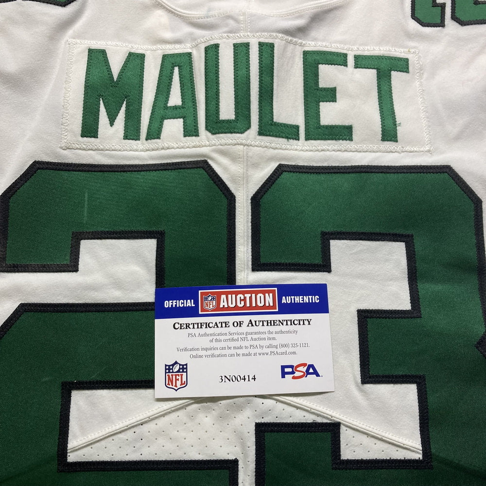 Arthur Maulet GAME WORN πͺ New York Jets Nike NFL Jersey π vs. Buffalo Bills Also features official BWJ memorial patch + PSA COAπ‘οΈ