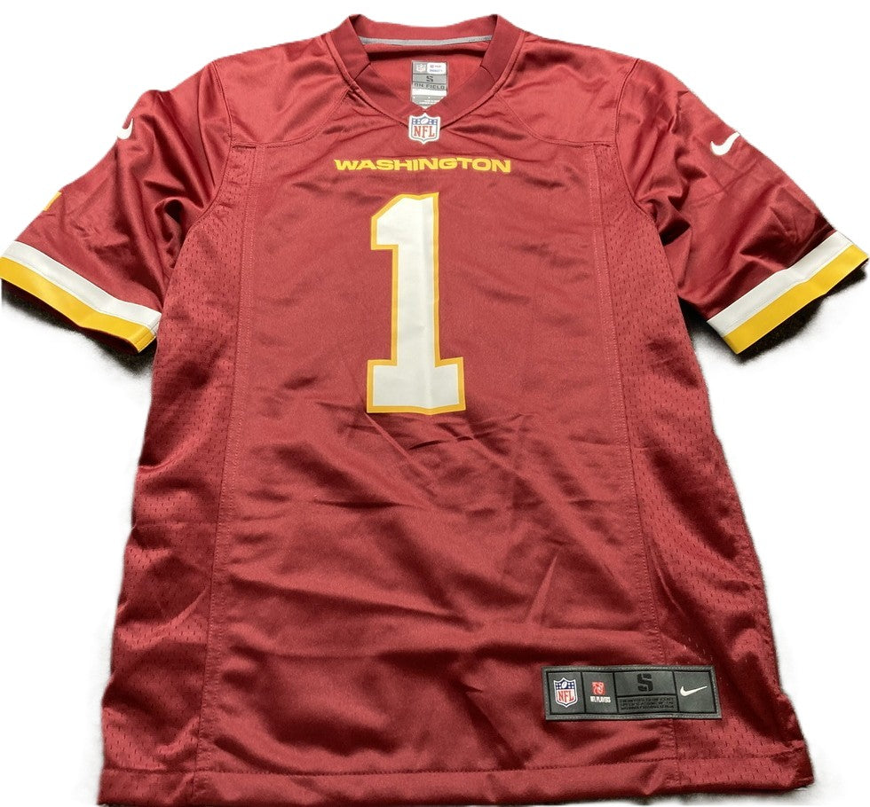 Jayden Daniels Hand-Signed 🖊️Washington Commanders Replica Draft NFL Jersey👕