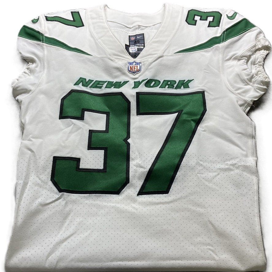Bryce Hall GAME WORN 💪 New York Jets Nike NFL Jersey 👕 Also includes PSA Certificate of Authenticity🛡️