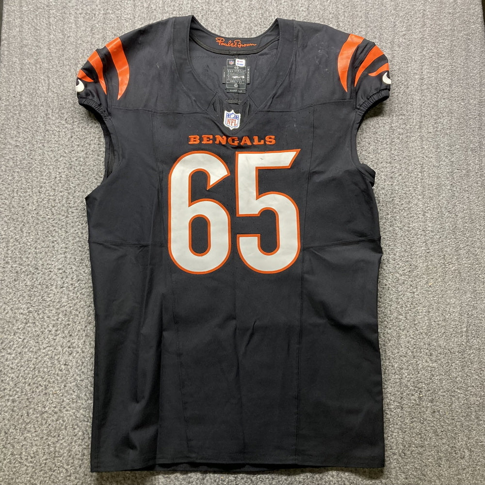 Alex Cappa GAME WORN💪10/06/24 Cincinnati Bengals🐅vs.Baltimore Ravens NFL Jersey👕Includes COA