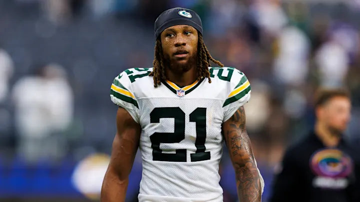 Eric Stokes GAME WORN 💪 10/10/21 PHOTO MATCHED 📸 Signed ✍️ Green Bay Packers Jersey👕 vs. Bengals Includes PSA Authenticity 🛡️