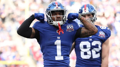 Malik Nabers Signed 🖊️ New York Giants Replica NFL Draft Jersey 👕 Also includes PSA Authenticity 🛡️