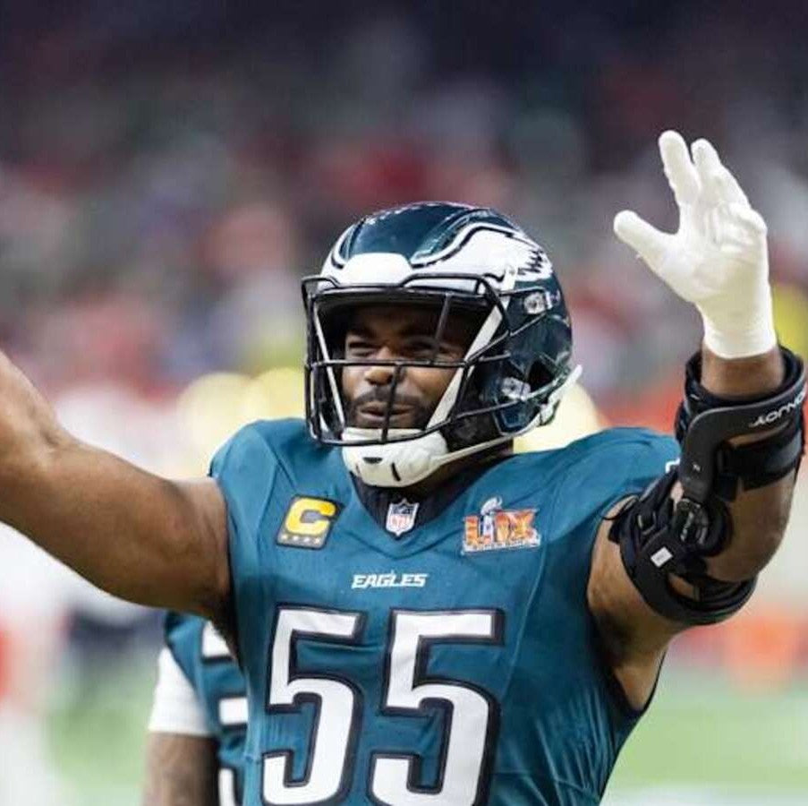 Brandon Graham + Milton Williams Signed + Inscribed Philadelphia Eagles🦅Full-Size Authentic NFL Speed Helmet - "F Brady SB LII Strip Sack" & "F Mahomes SB LIX Strip Sack"