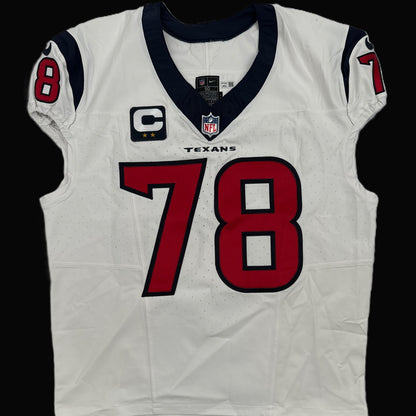 Laremy Tunsil Team/Game Issued Houston Texans 🐂 Nike NFL Jersey👕Also includes COA📄🛡️