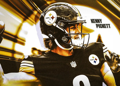 Kenny Pickett Signed✍️Pittsburgh Steelers Full-Size Lunar Eclipse Helmet🏈