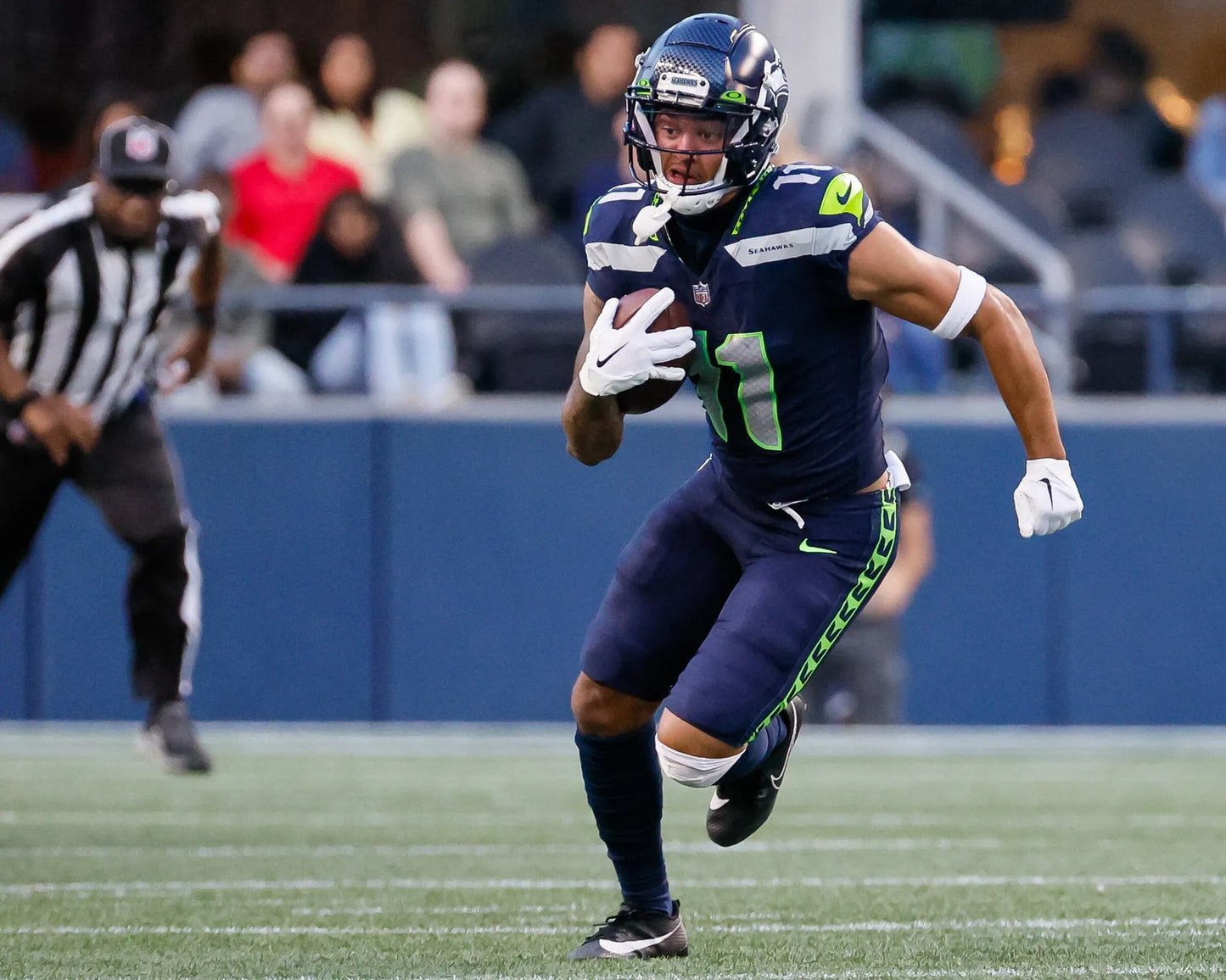 Jaxon Smith-Njigba Signed✍️Seattle Seahawks Full-Size Lunar Eclipse NFL Speed Helmet (Signed twice)
