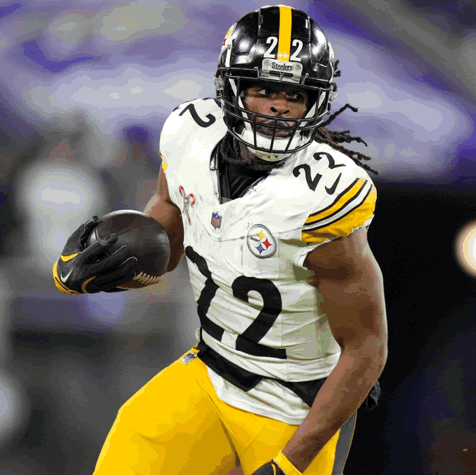 Najee Harris GAME WORN💪09/08/24 PHOTO MATCHED📸Steelers NFL Jersey👕Inc.COA💥