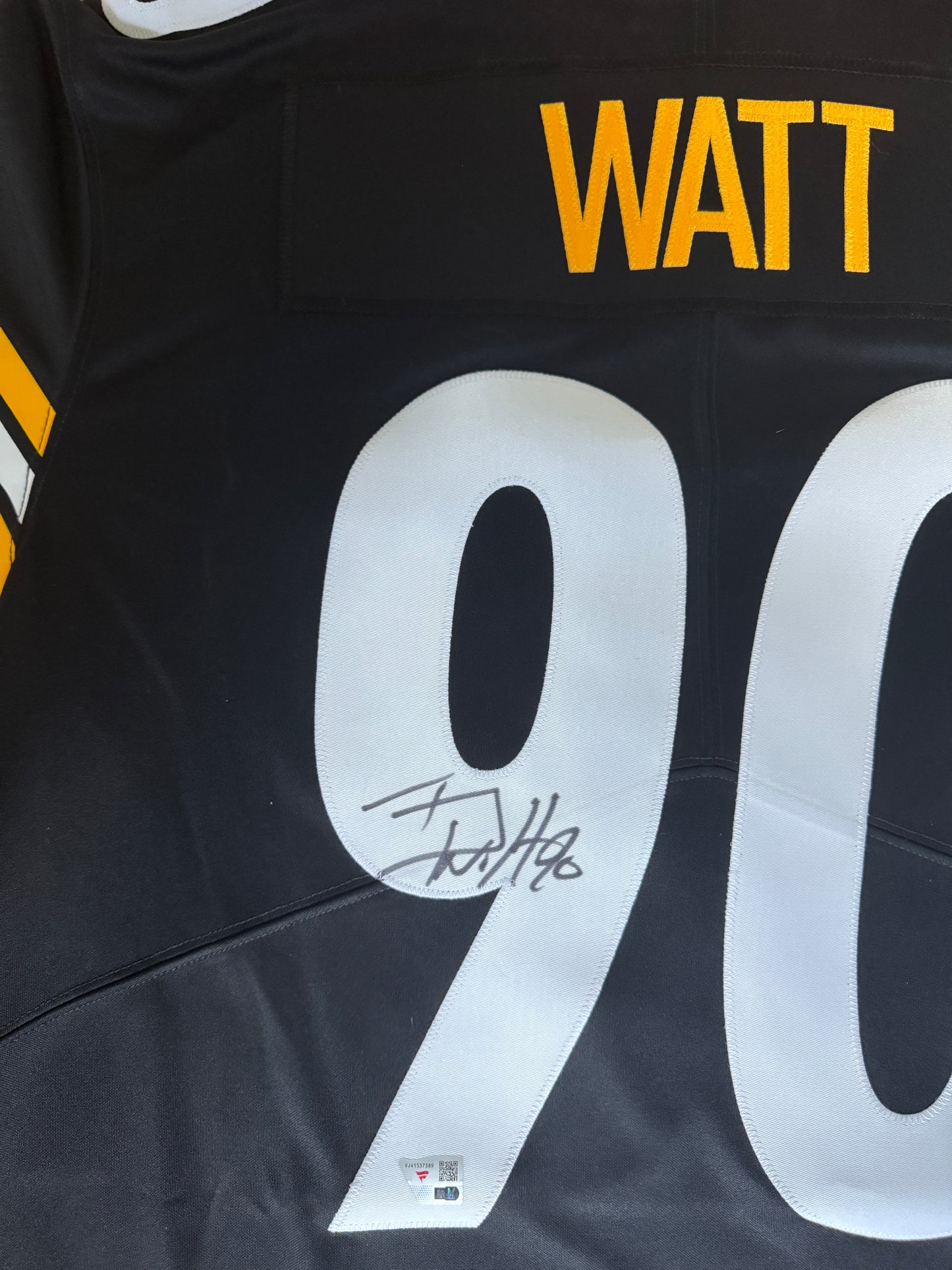 T. J. Watt Hand-Signed ✍️ Pittsburgh Steelers AUTHENTIC Nike NFL Jersey 👕 Includes Fanatics Hologram for Authenticity 🛡️