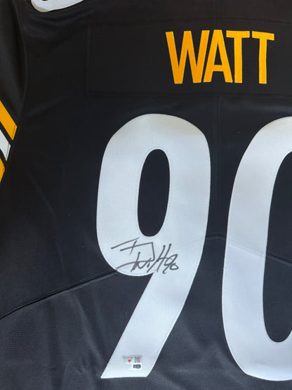 T. J. Watt Hand-Signed ✍️ Pittsburgh Steelers AUTHENTIC Nike NFL Jersey 👕 Includes Fanatics Hologram for Authenticity 🛡️