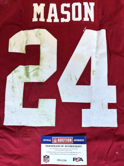 Jordan Mason GAME WORN 10/20/24 PHOTO MATCHED 📸 San Francisco 49ers NFL Jersey 👕 vs Kansas City Chiefs Also includes PSA COA 🛡️