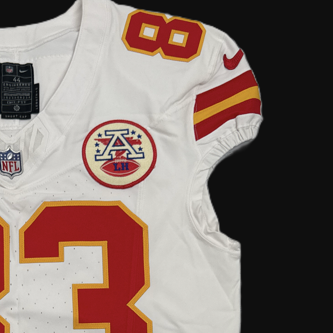 Noah Gray GAME ISSUED 💪 09/21/25 Kansas City Chiefs NFL Jersey 🎽 vs. Giants Inc. Certification 🛡️