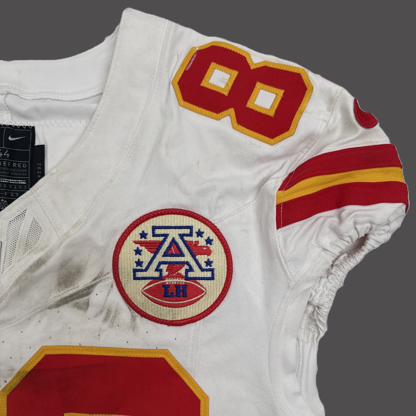Noah Gray GAME WORN 10/06/25 Kansas City Chiefs Nike NFL Jersey vs. Jaguars inc. COA🛡️