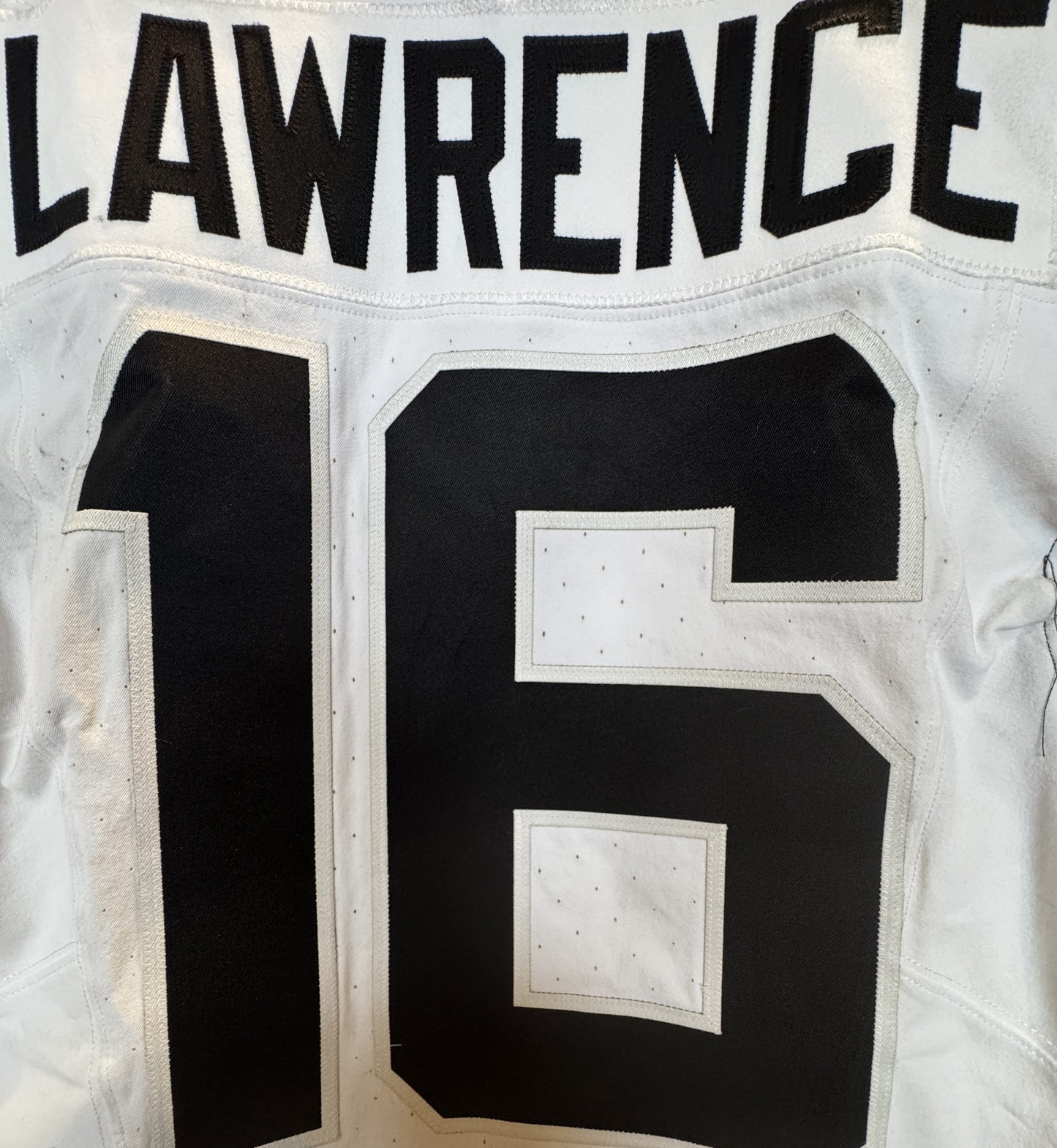 Trevor Lawrence GAME WORN 11/09/25 PHOTO MATCHED Jacksonville Jaguars Nike NFL Jersey vs Houston Texans Also includes Fanatics COA
