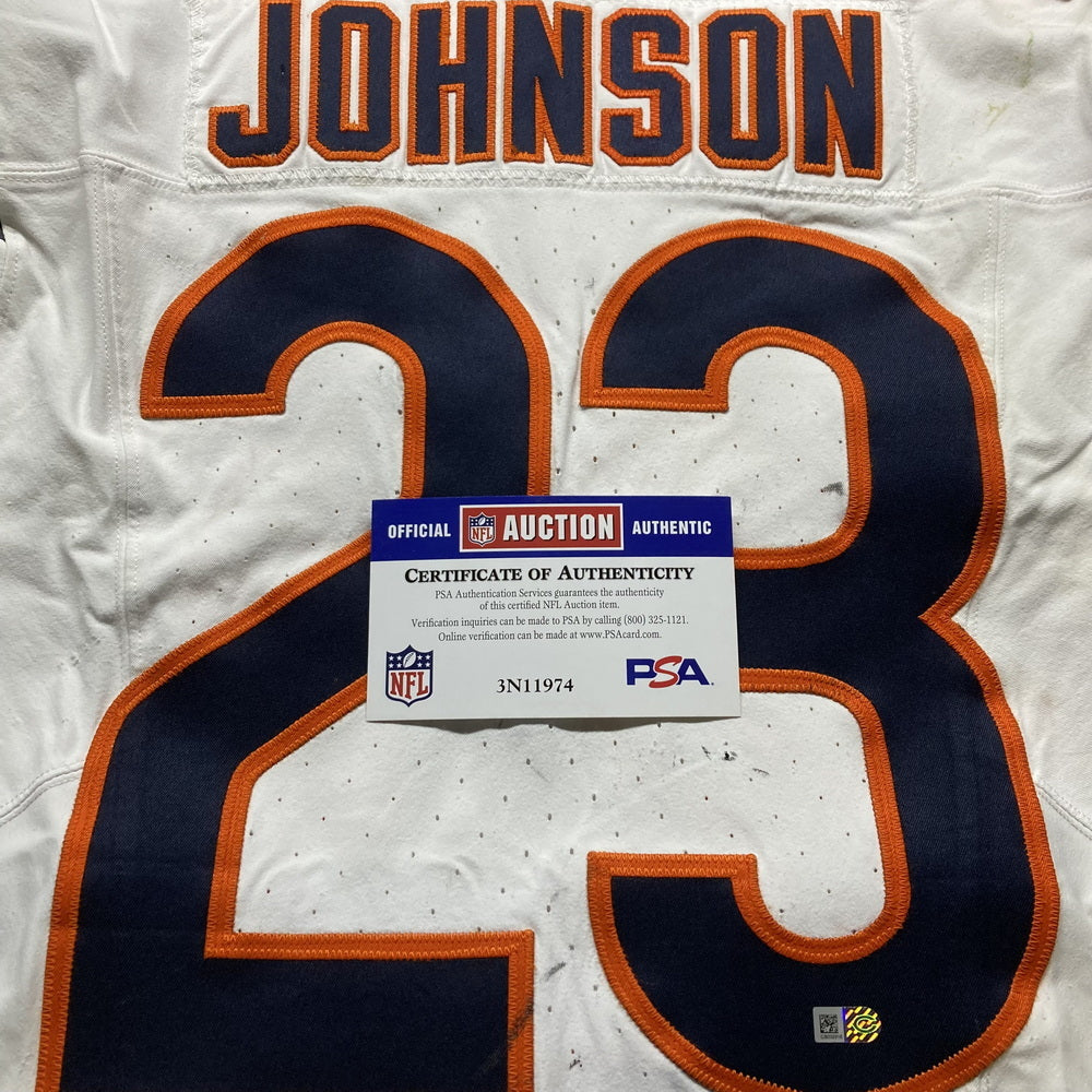 Roschon Johnson GAME WORN 10/27/24 PHOTO MATCHED Chicago Bears Nike NFL Jersey vs Washington Commanders Also includes COA 🛡️