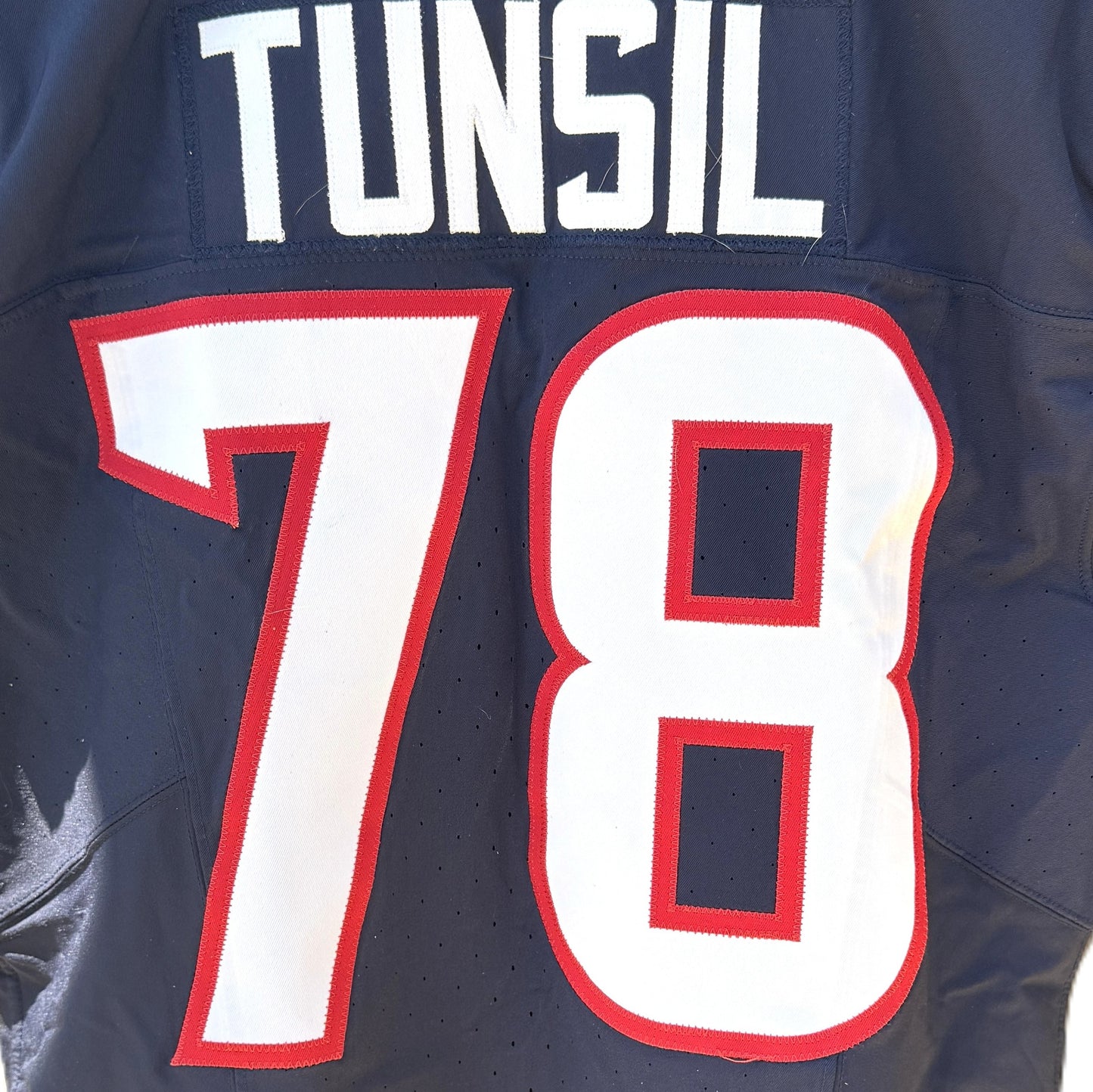 Laremy Tunsil GAME WORN 💪 10/15/2023 PHOTO MATCHED 📸 Houston Texans Nike NFL Jersey🎽 vs. New Orleans Saints (Crucial Catch Game)