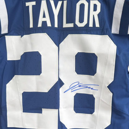 Jonathan Taylor HAND SIGNED TEAM ISSUED 💪 Indianapolis Colts Nike NFL Jersey 👕 Also Inc. COA 🛡️