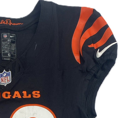 Cam Taylor-Britt GAME WORN 💪 10/05/25 Cincinnati Bengals Nike NFL Jersey vs.Lions inc. COA 🛡️
