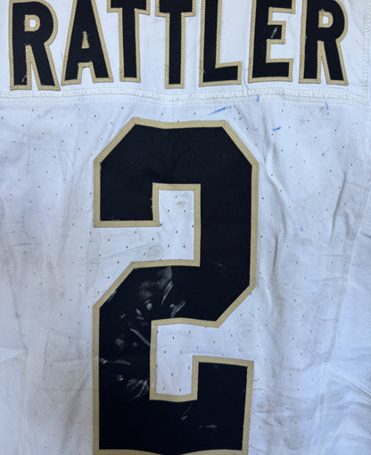 Spencer Rattler GAME WORN 09/28/25 New Orleans Saints ⚜️ Nike NFL Jersey vs Bills Includes PSA Authenticity 🛡️