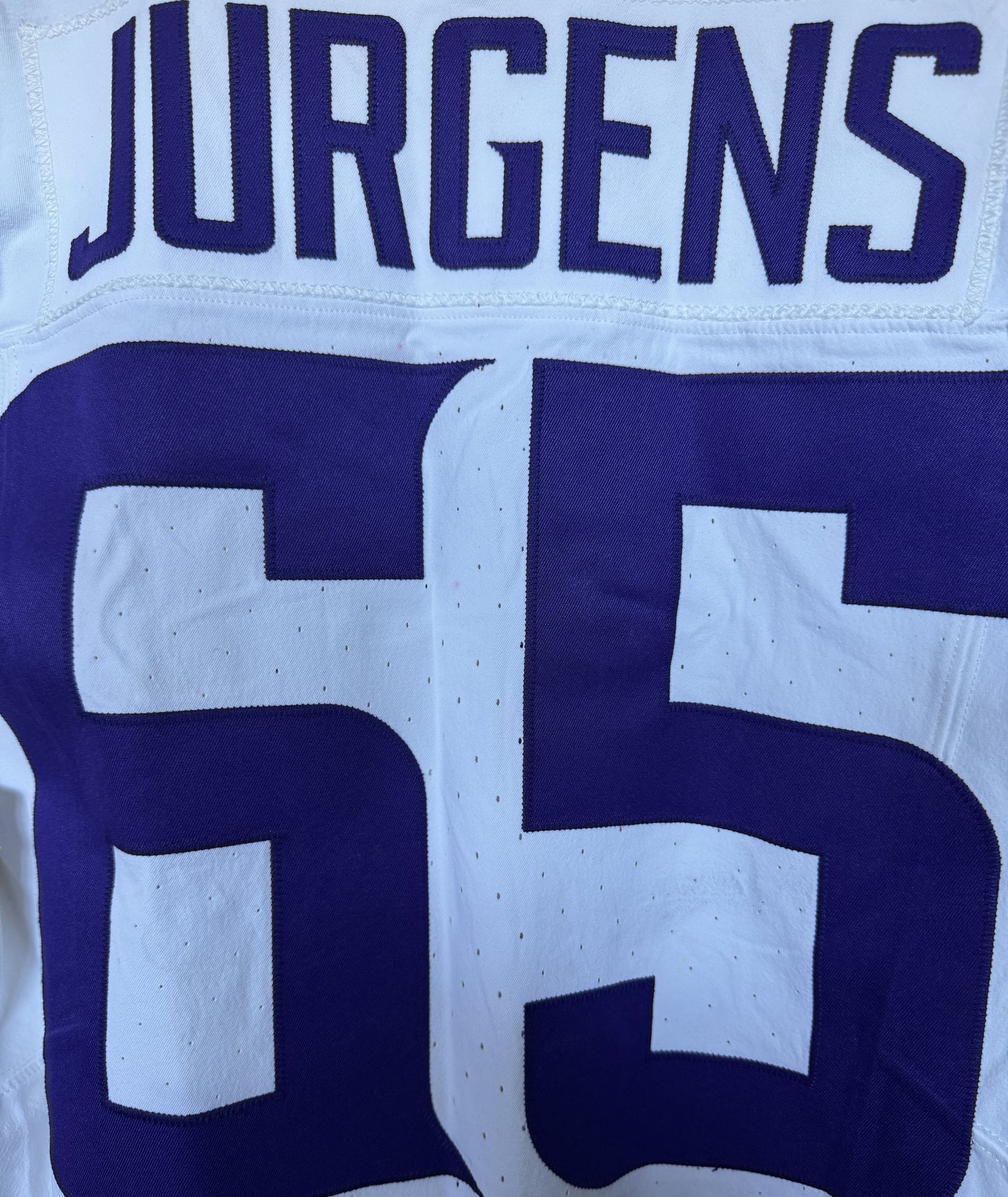 Michael Jurgens GAME WORN 💪 09/28/25 Minnesota Vikings 💜 vs Pittsburgh Steelers NFL Jersey Also includes PSA Authentication