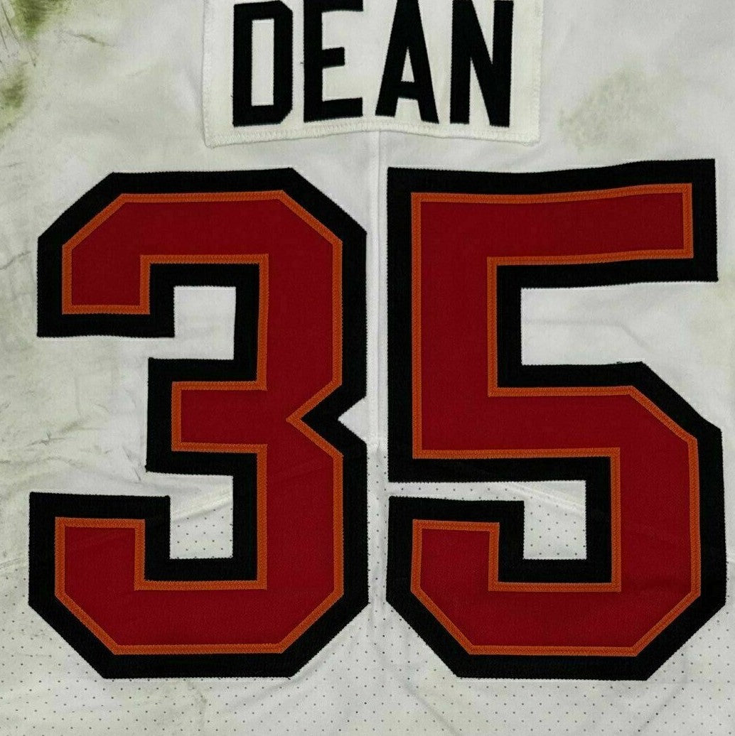 Jamel Dean GAME WORN 💪 11/09/25 Tampa Bay Buccaneers On-Field Nike NFL Jersey 👕 vs. Patriots Inc. COA