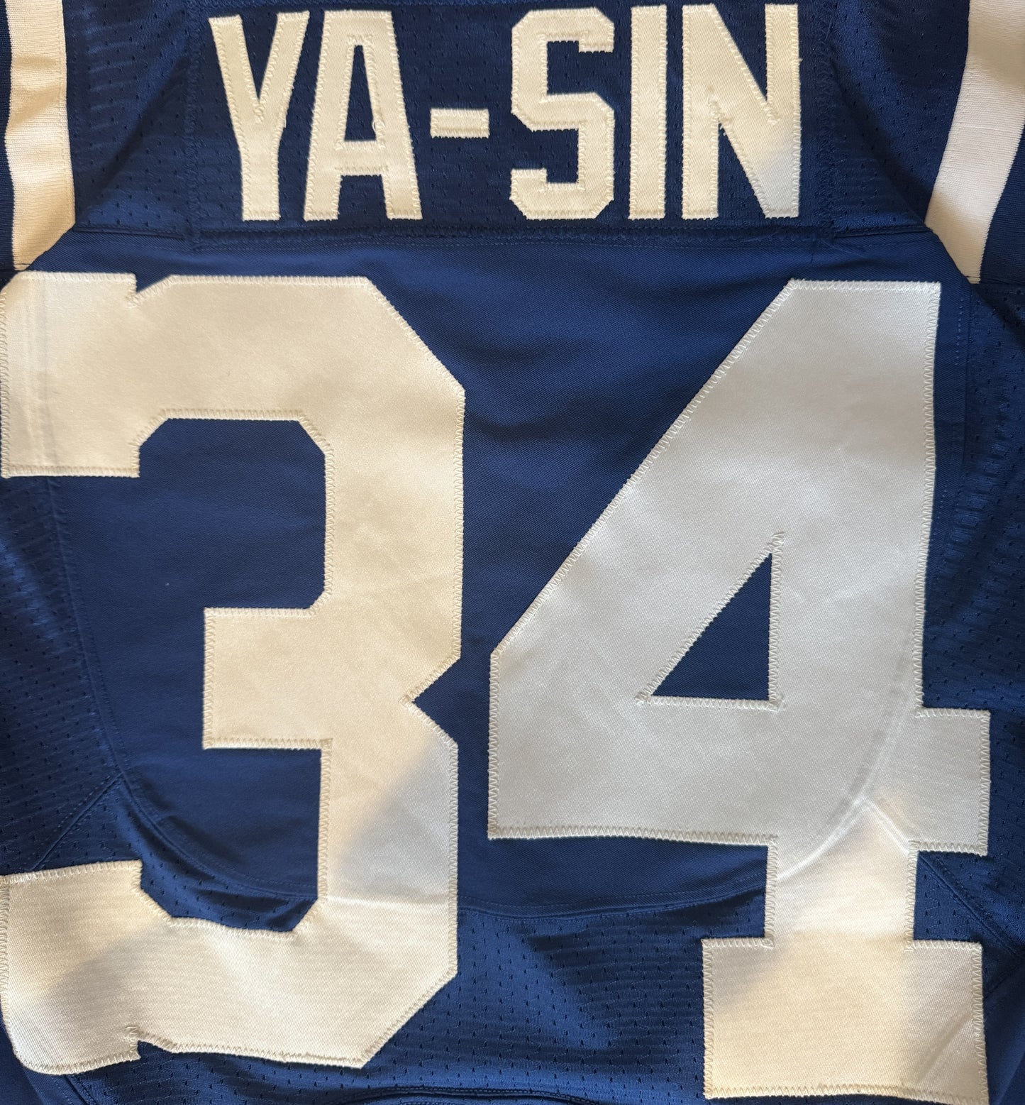 Rock Ya-Sin TEAM / GAME ISSUED 💪 Indianapolis Colts 🐎 Nike NFL Jersey 👕 Inc. COA and 100 NFL seasons Patch