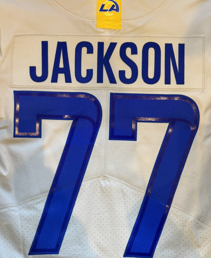 Alaric Jackson GAME ISSUED Los Angeles Rams Nike NFL On Field Jersey Inc. Certificate of Authenticity 📏