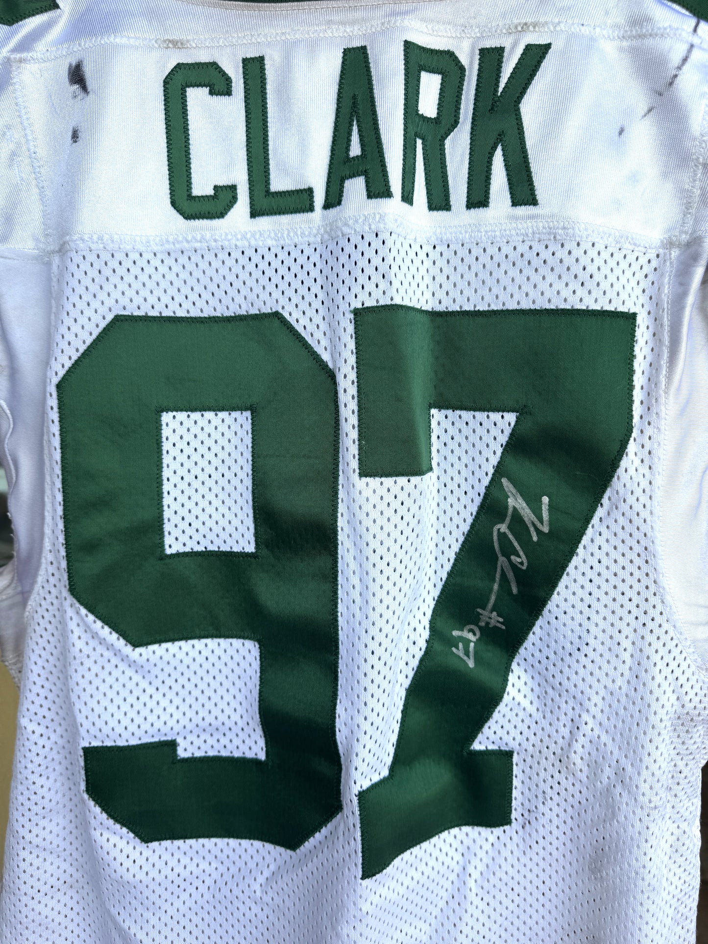 Kenny Clark GAME WORN 💪 and Signed 🖋️ Green Bay Packers⚪🟢 NFL Jersey👕 Also includes Captains Patch and PSA Authenticity 🛡️
