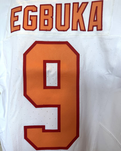 Emeka Egbuka TEAM ISSUED 🔥 Tampa Bay Buccaneers Nike NFL Iconic 1976 Jersey 👕 Also includes Certificate of Authenticity