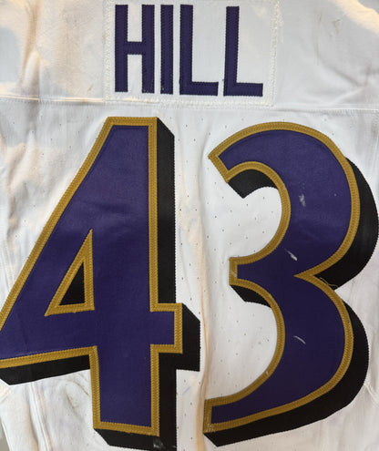 Justice Hill GAME-WORN💪09/07/25 Baltimore Ravens💜NFL Jersey vs.Bills includes COA