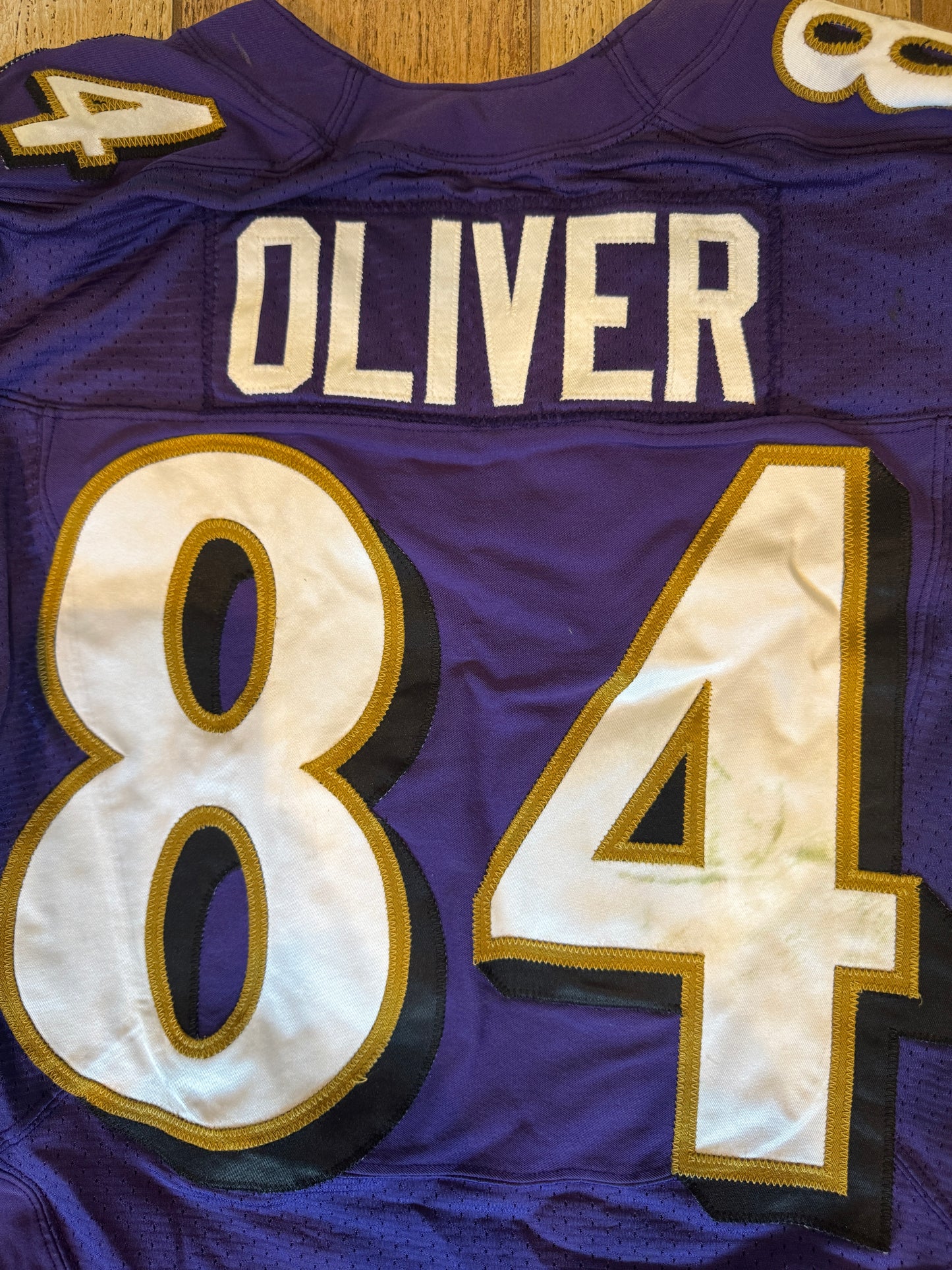 Josh Oliver GAME WORN💪11/20/22 Ravens💜vs. Panthers🐾On-Field NFL Nike Jersey Worn during the November 20, 2022 victory vs. Carolina Panthers
