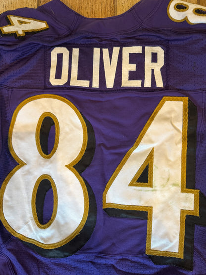 Josh Oliver GAME WORN💪11/20/22 Ravens💜vs. Panthers🐾On-Field NFL Nike Jersey Worn during the November 20, 2022 victory vs. Carolina Panthers