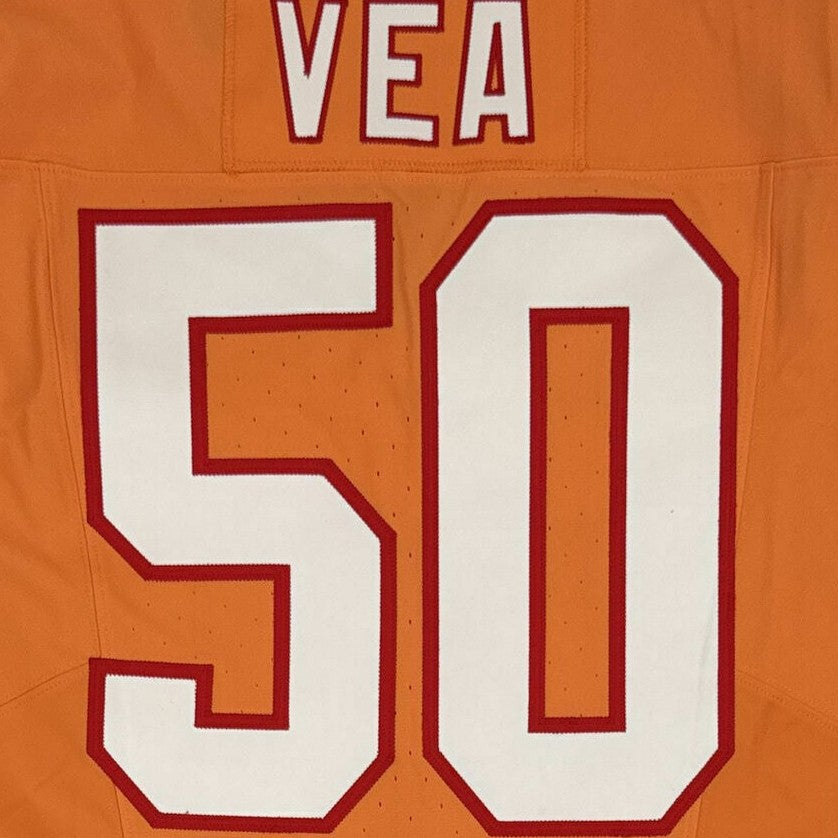 Vita Vea GAME ISSUED 💪 Tampa Bay Buccaneers Nike On-Field NFL Creamsicle 🟧Jersey 👕 Includes COA